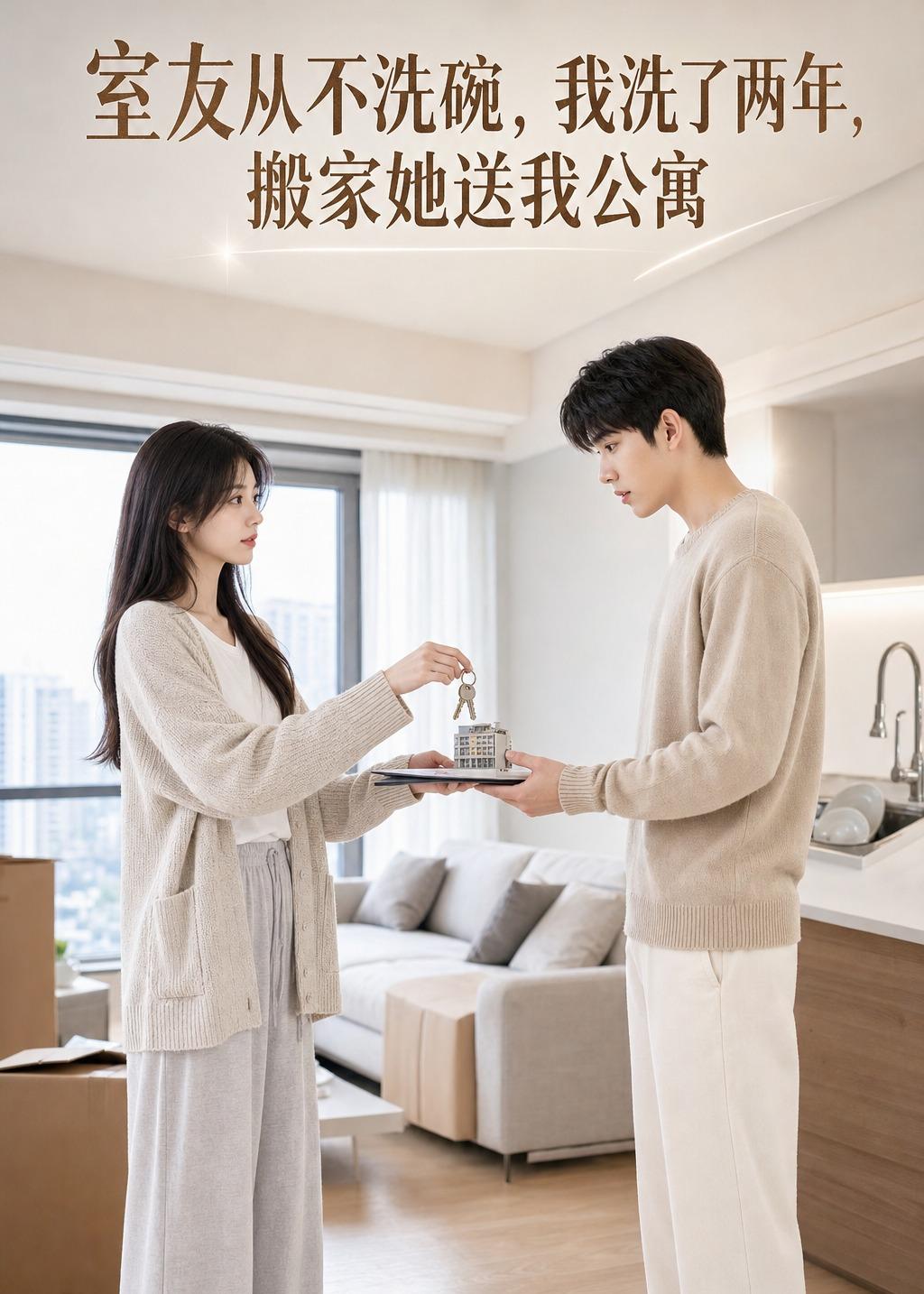 室友从不洗碗,我洗了两年,搬家她送我公寓